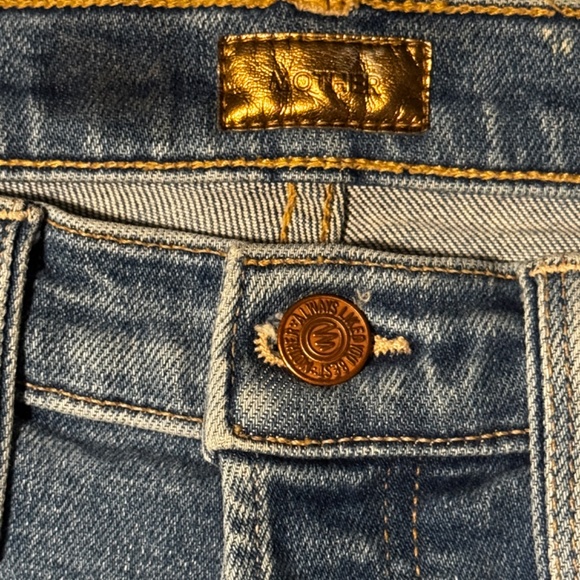 Mother the Tripper Ankle Fray Jeans "Play Like a Pirate" Size 24 - Picture 10 of 10